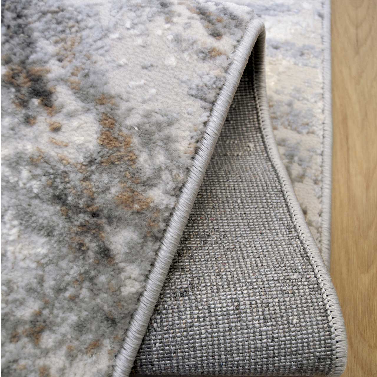 Abstract Burst Grey Shatter Rug