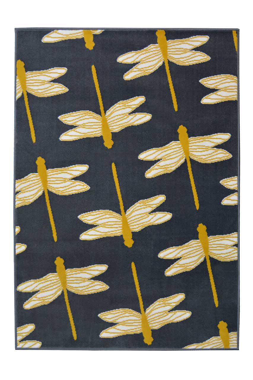 Maestro Dragonfly Rug Charcoal
