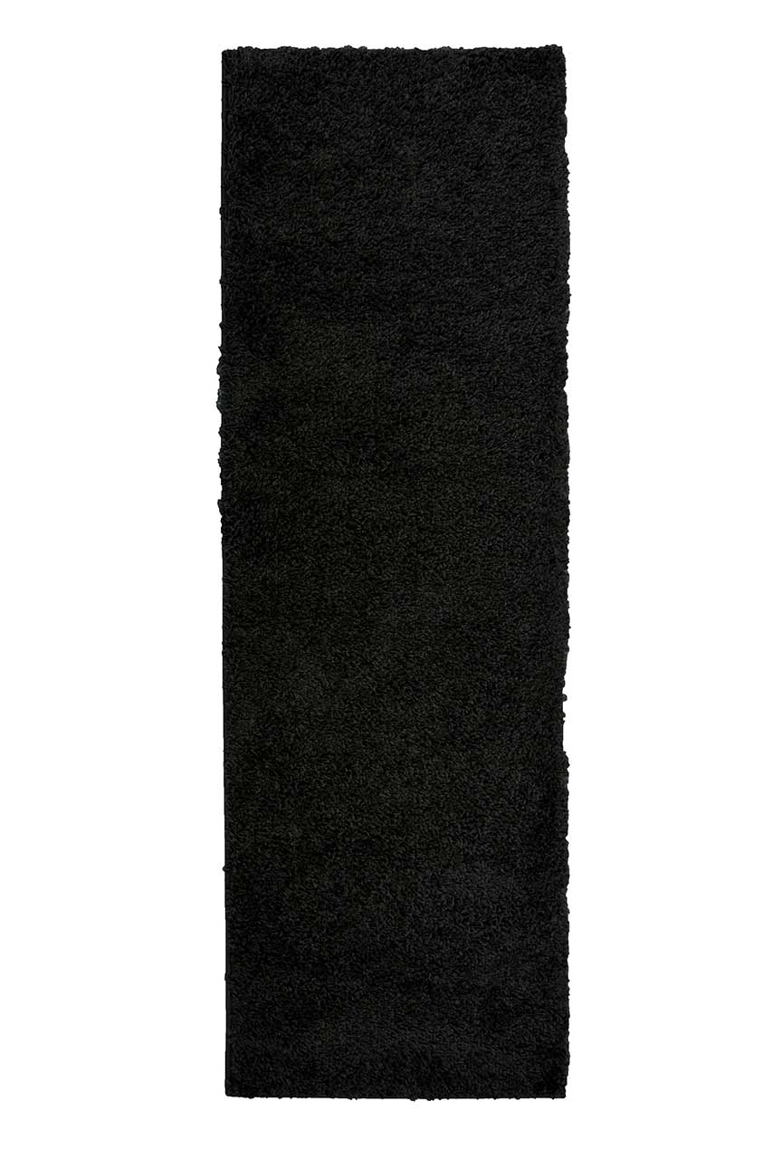 Jazz Shaggy Rug Black