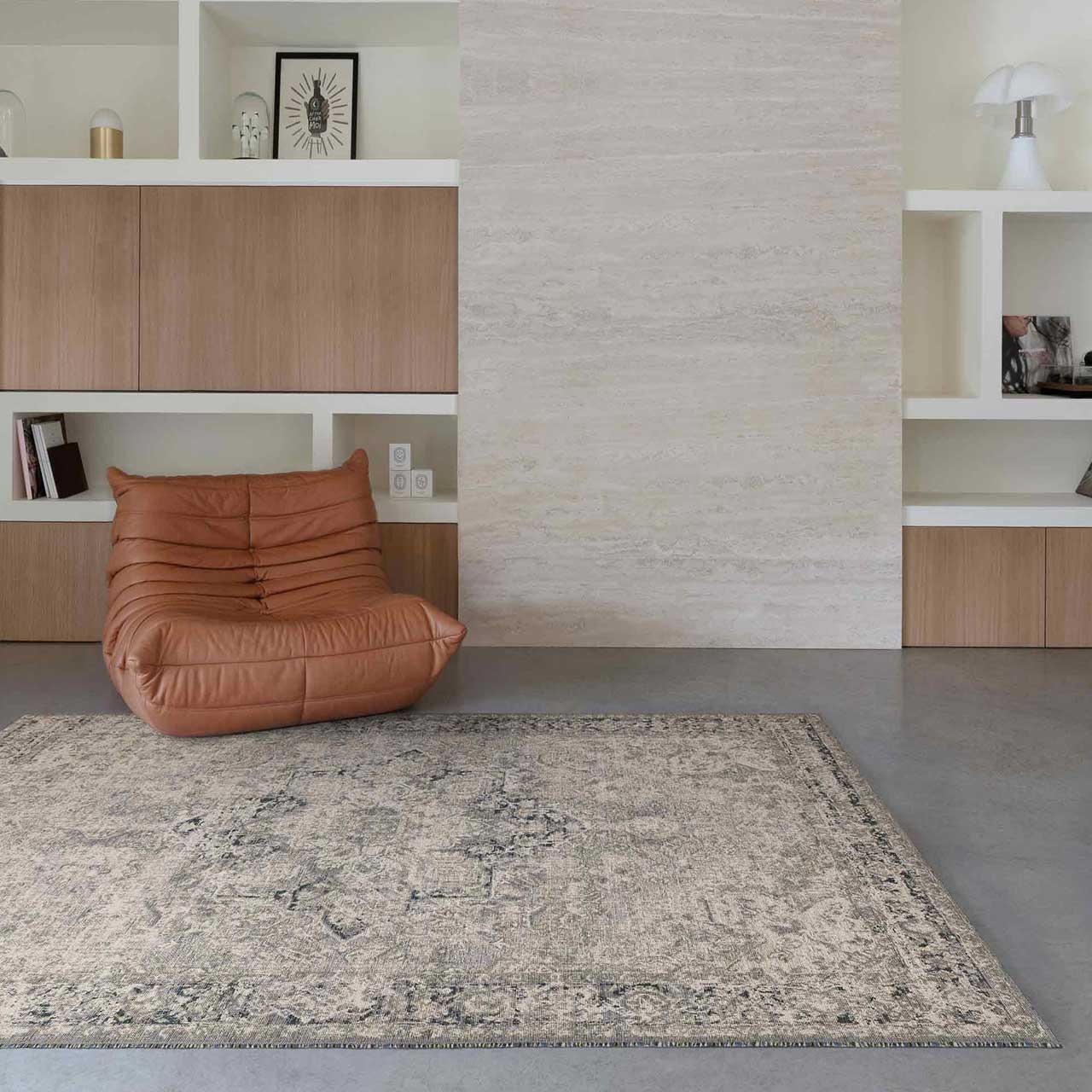 Ziba Distressed Antique Wool Rug