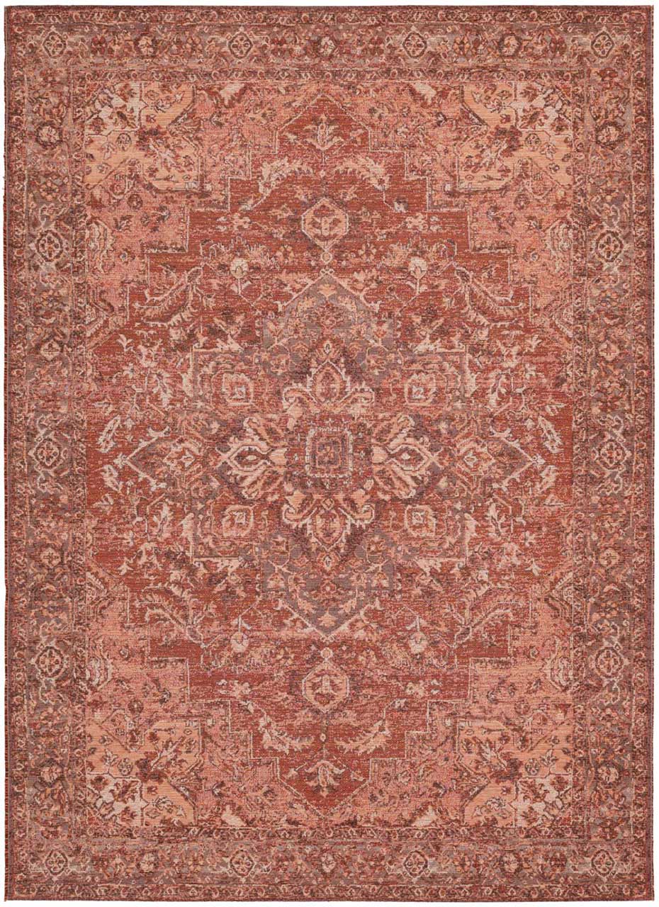 Ziba Terracotta Traditional Wool Rug