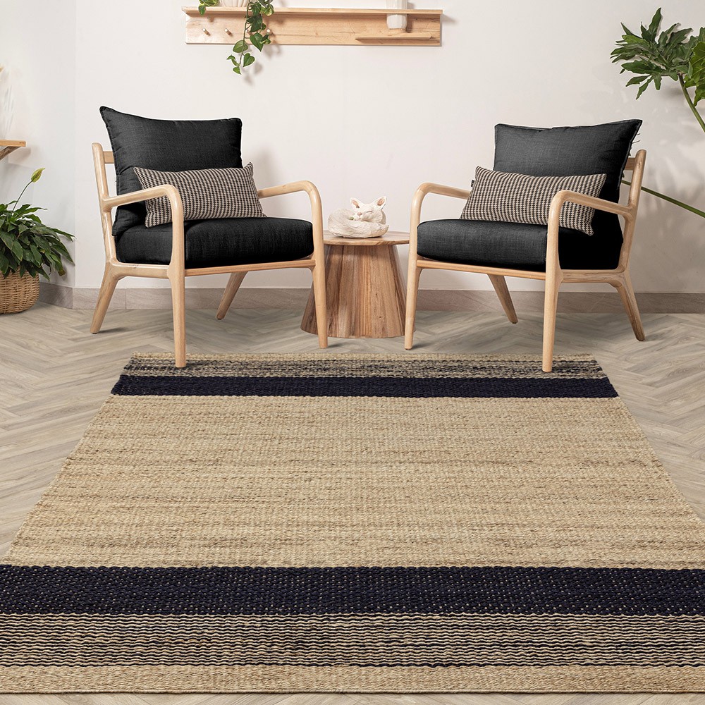 Cedar Natural Charcoal Rug