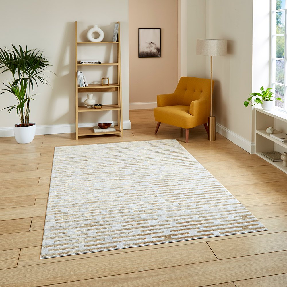 Mirage Beige Modern Abstract Rug