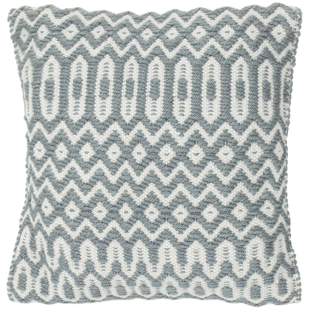 Halsey Geometric Cushion Duck Egg