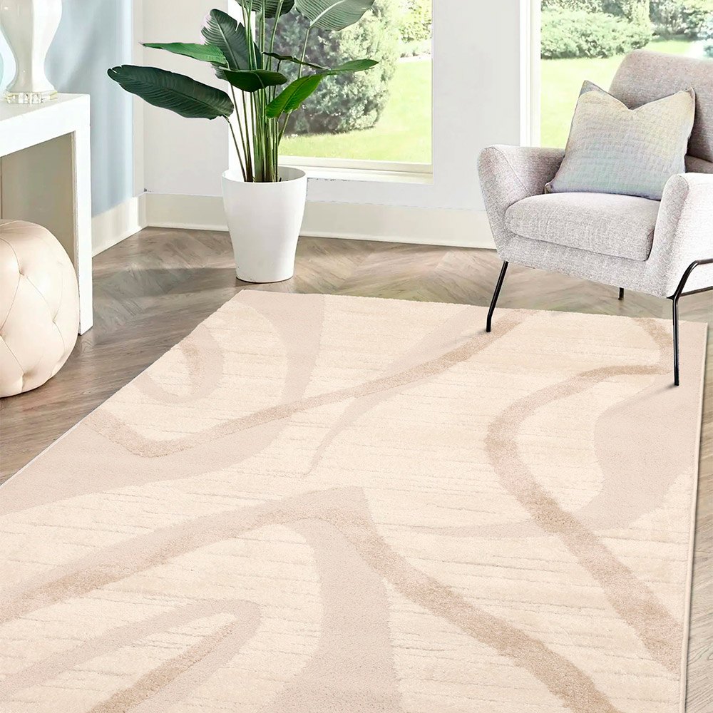 Ava Wave Cream Rug