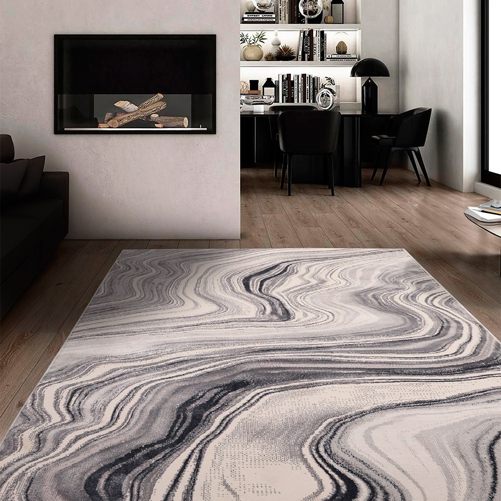 Dusk Watercolour Grey Rug
