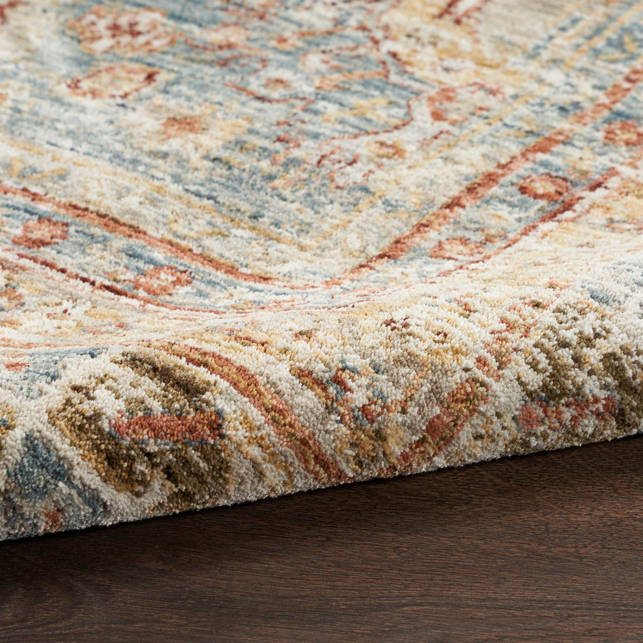 Sahar Distressed Vintage Blue Rug SHR01 Runner