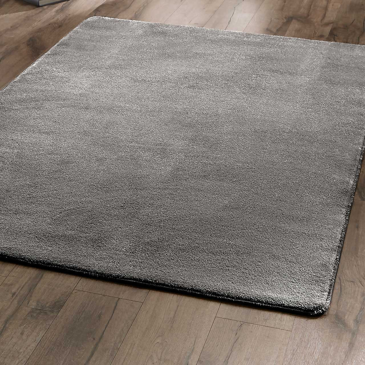 Relay Plain Grey Rug Runner