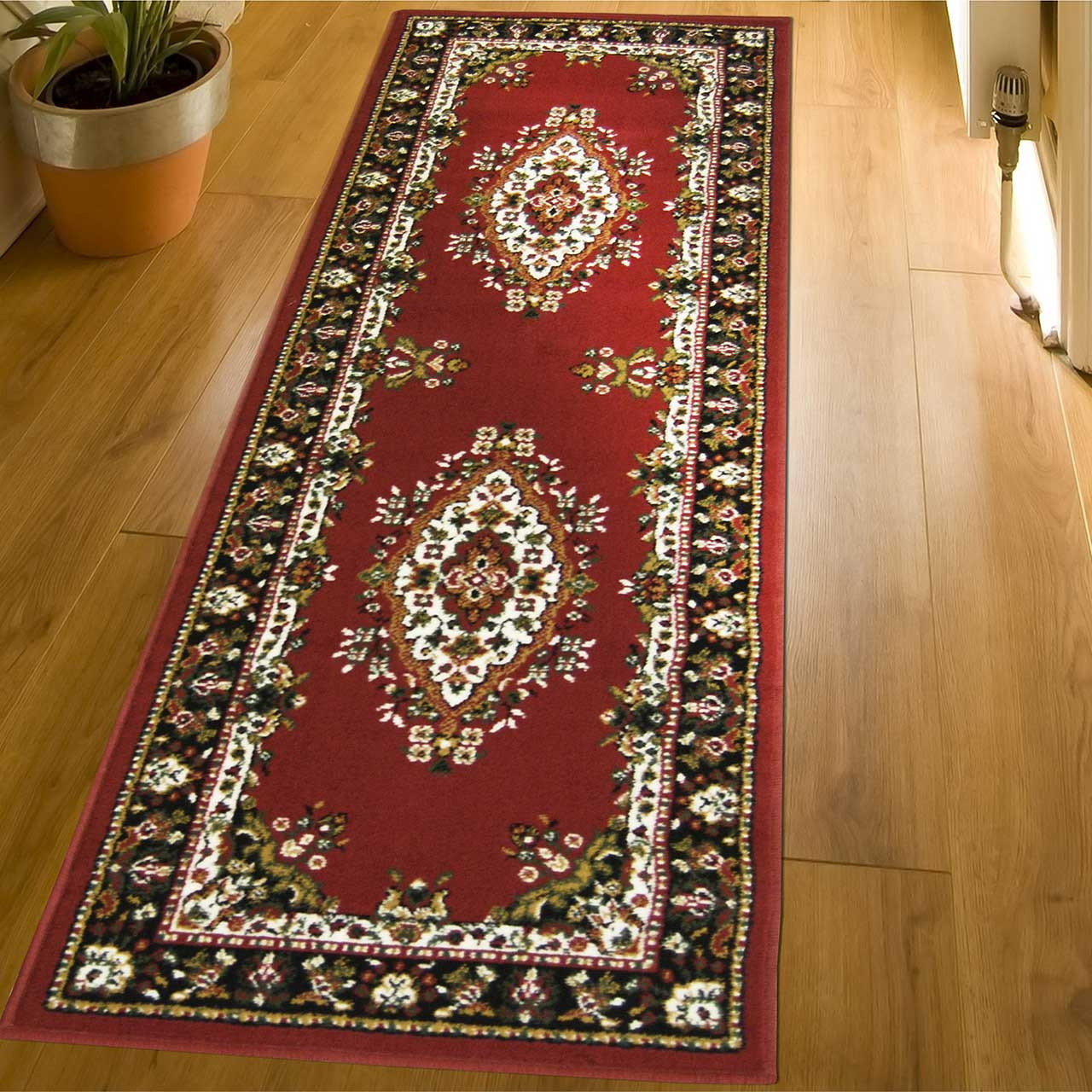 Maestro Traditional Red Rug Runner