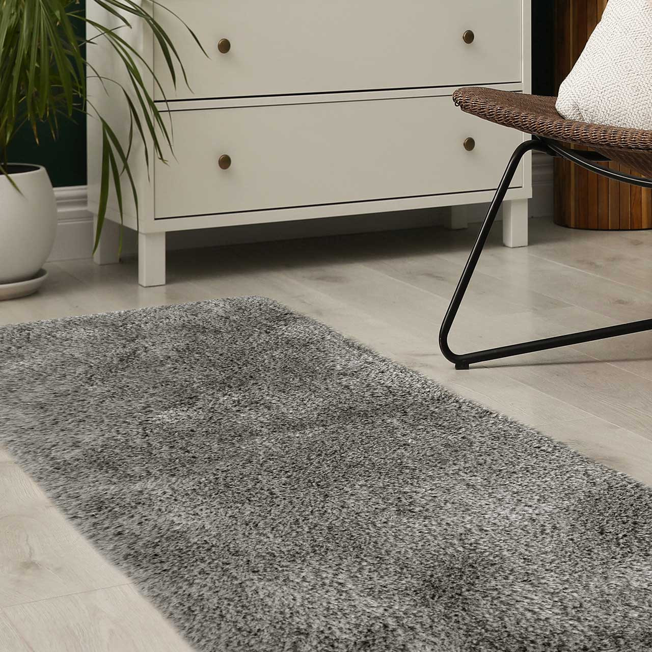 Soft Washable Rug Cosy Grey Runner