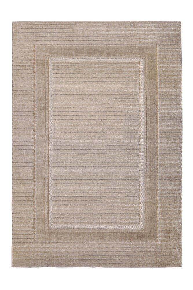 Malmo Border Natural Contemporary Indoor Outdoor Rug