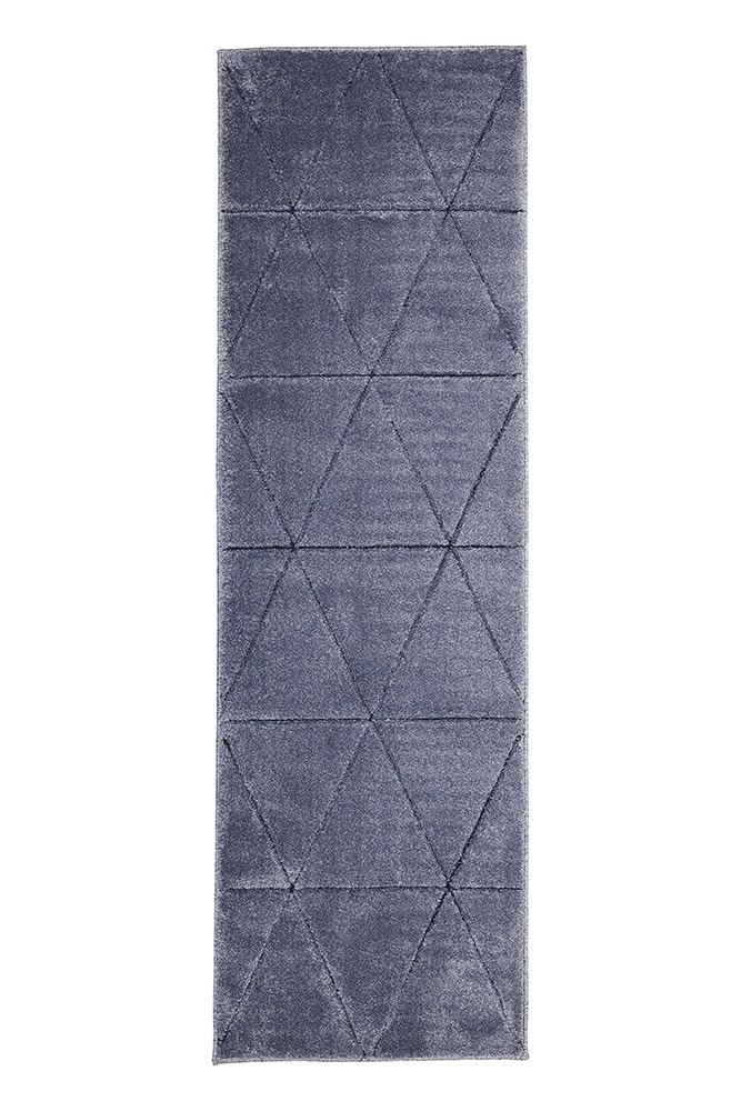 Newport Capleton Blue Plain Rug Runner