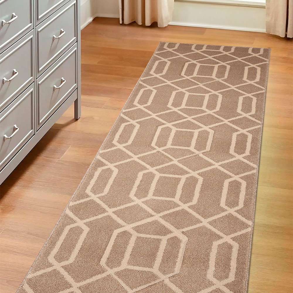 Newport Lattice Natural Rug Runner