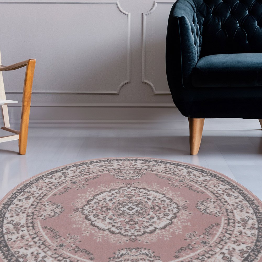 Maestro Traditional Blush Circle Rug