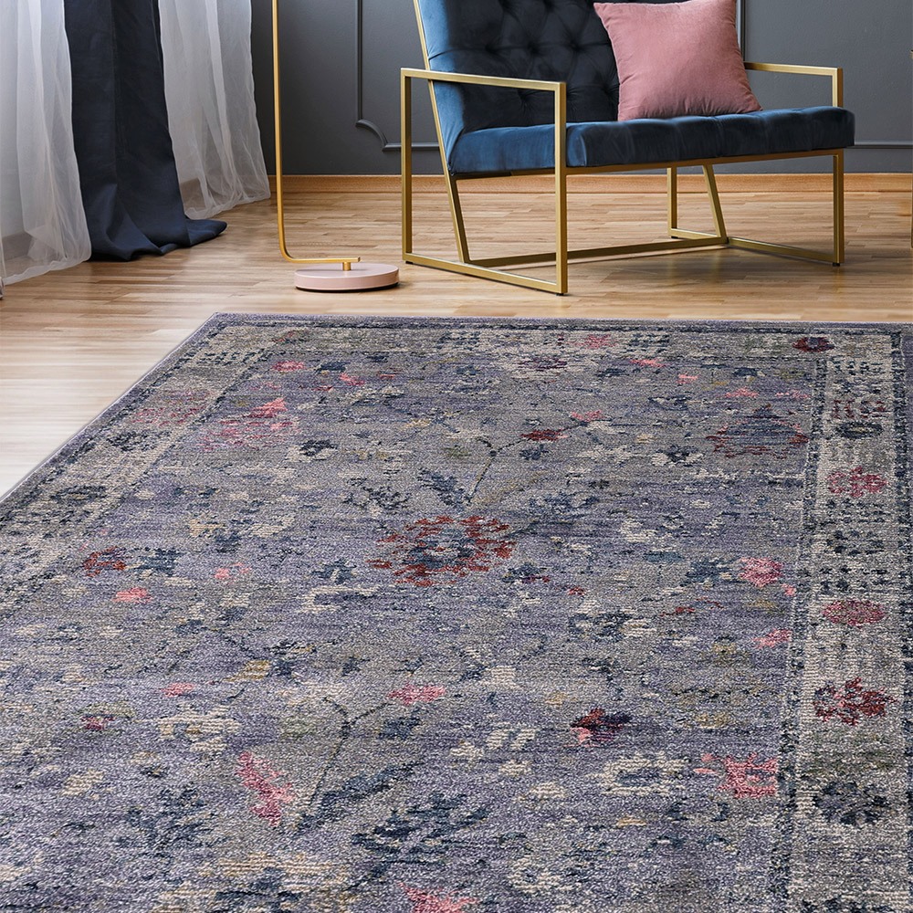 Orner Traditional Grey Rug