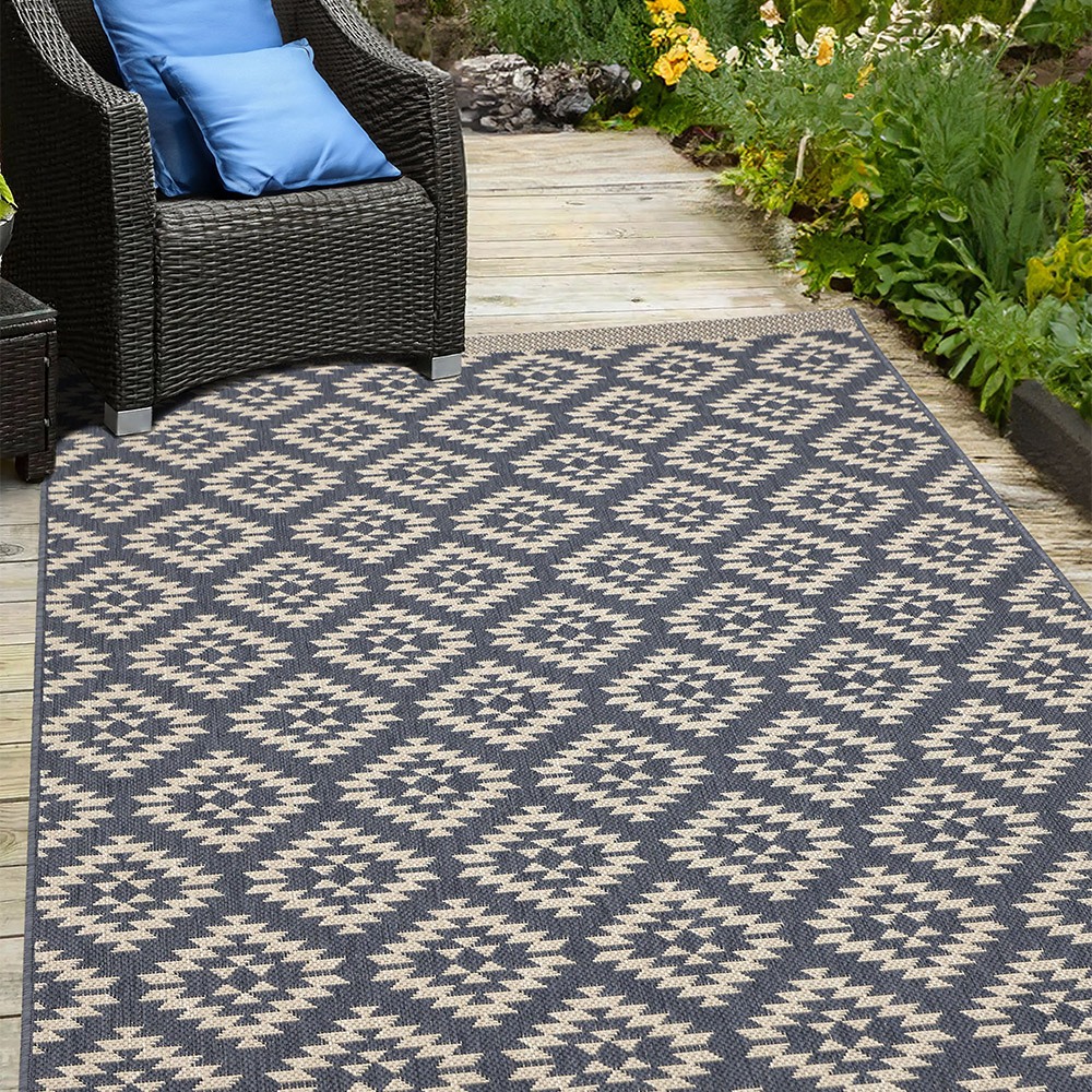 County Genesis Navy Indoor Outside Rug