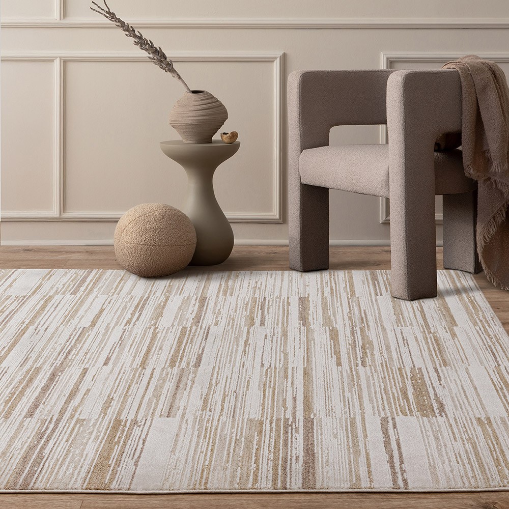Anders AN08 Abstract Beige Rug