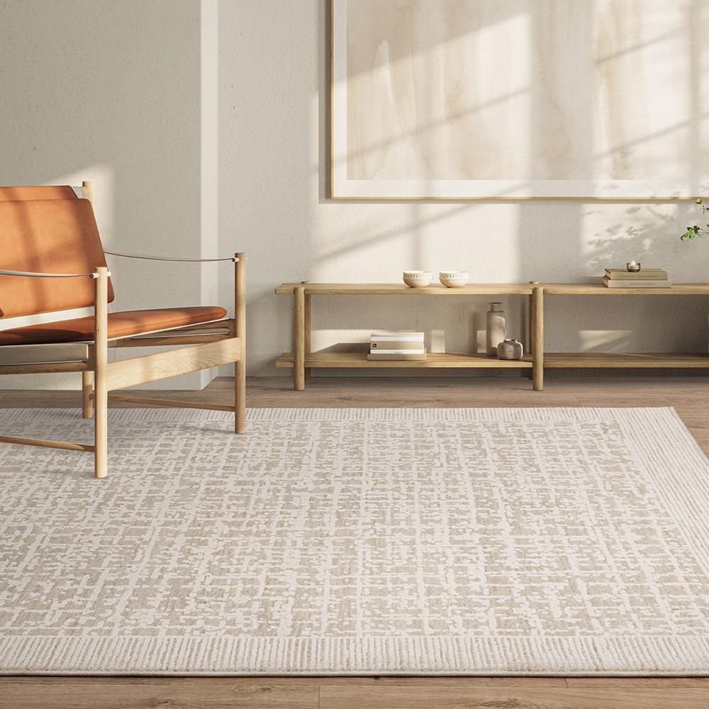 Anders AN10 Abstract Beige Rug