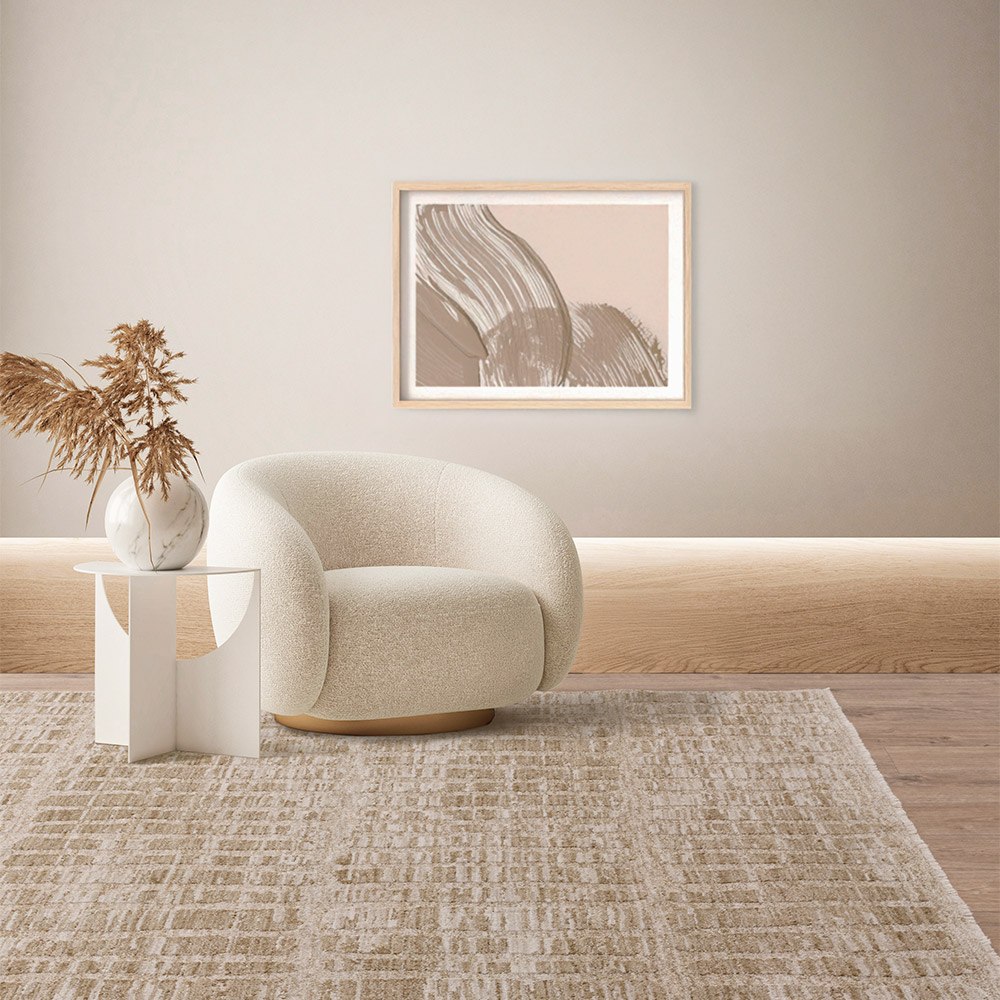Laurent LA07 Boho Abstract Natural Rug