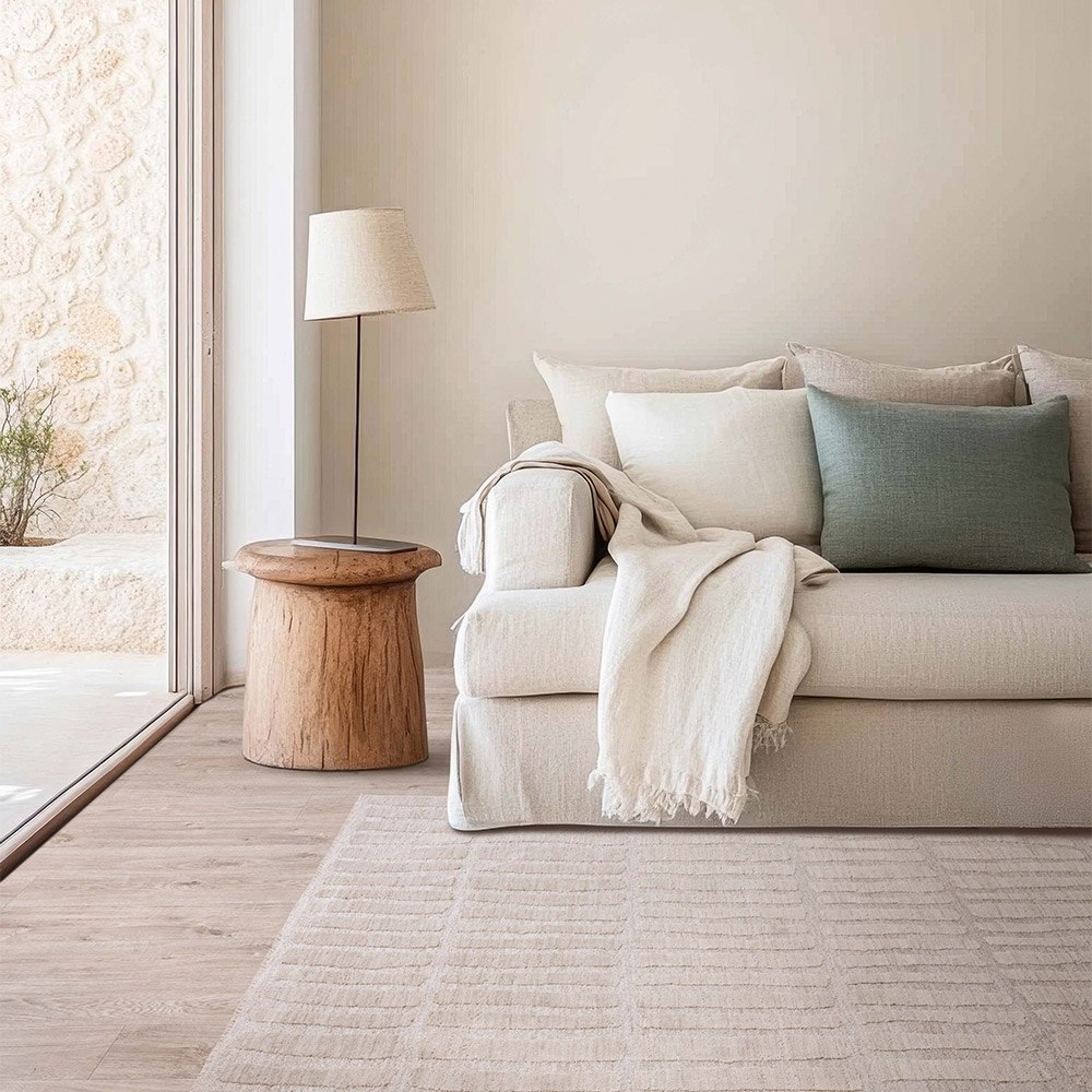 Laurent LA08 Boho Abstract Beige Rug