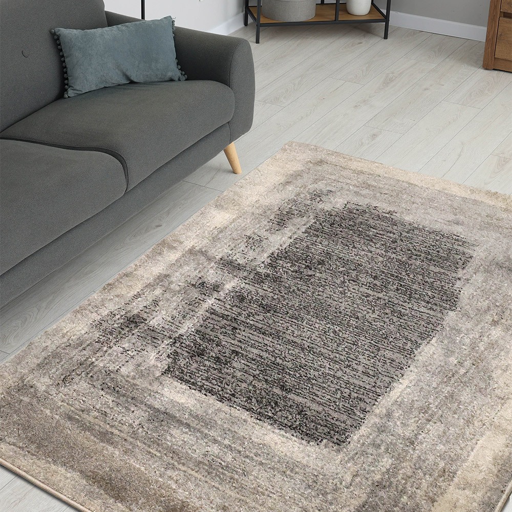 Freya Border Grey Rug