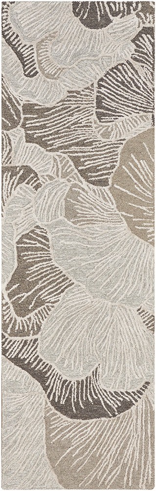 Avra AVR01 Floral Grey Rug Runner