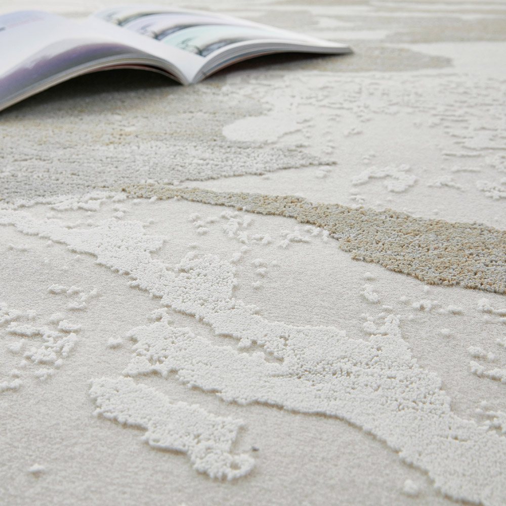 Skyline SK104 Abstract Ivory Grey Rug by Concept Looms