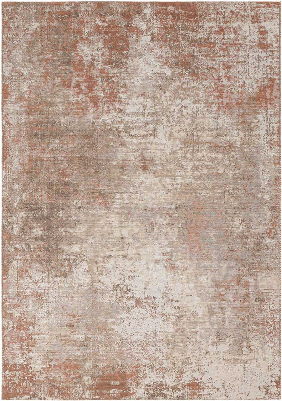 On Sale Ziba Modern Burnt Terracotta Wool Rug