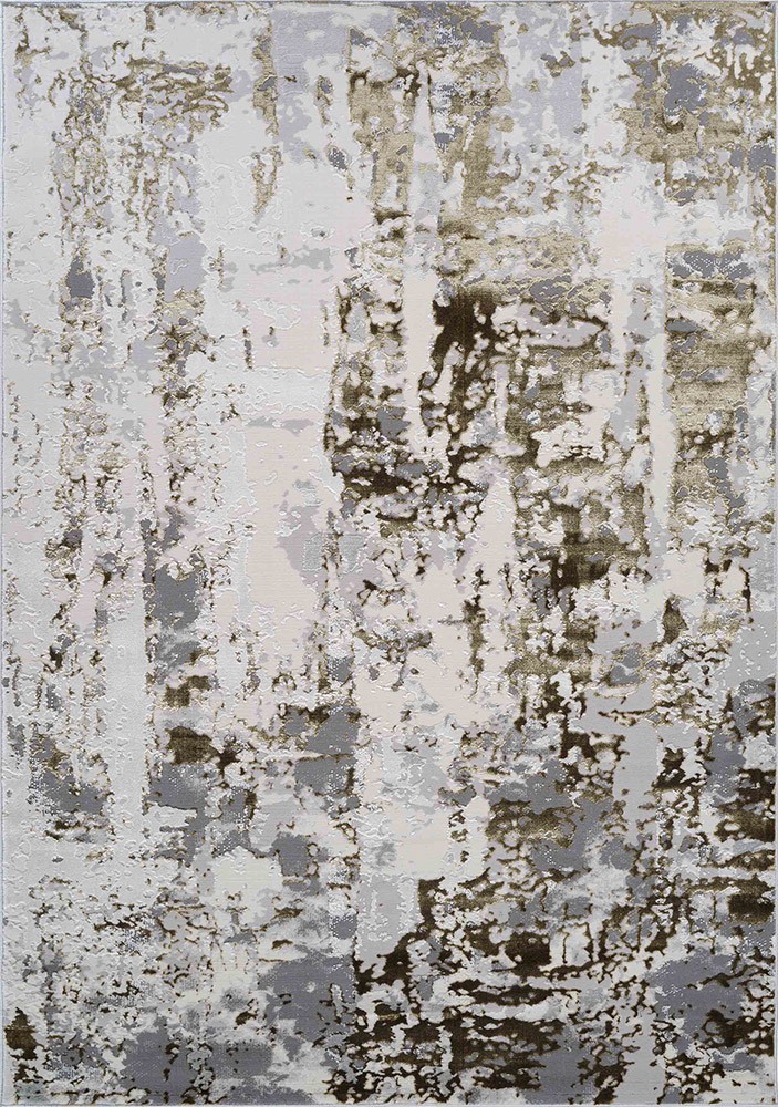 Emperor Styra Modern Abstract Gold Rug