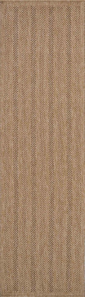 Harper Herringbone Indoor Outdoor Natural Rug Runner