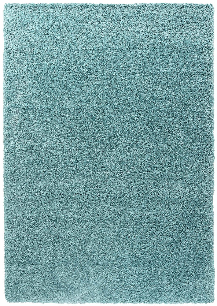 Oxford Plain Shaggy Duck Egg Rug Circle