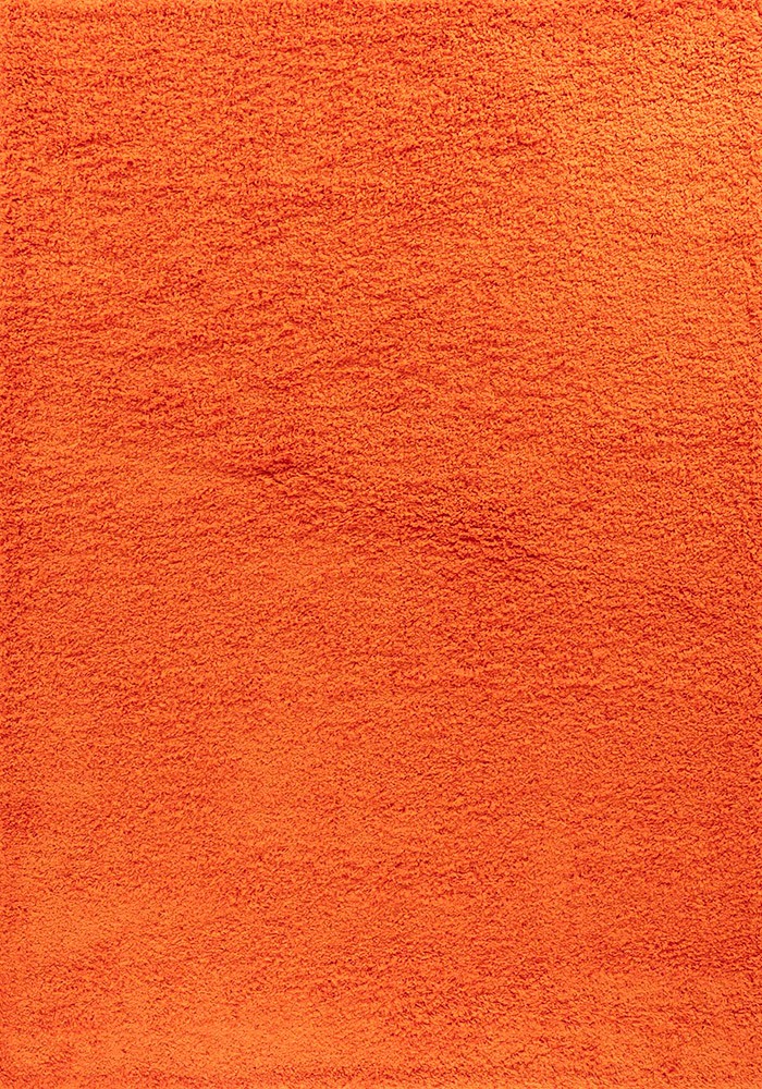 Oxford Plain Shaggy Orange Rug Runner