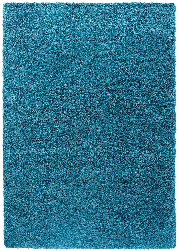Oxford Plain Shaggy Teal Rug