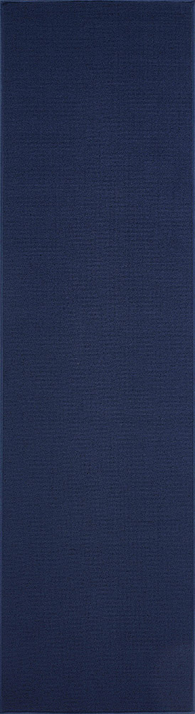 Simple Plain Navy Rug Runner