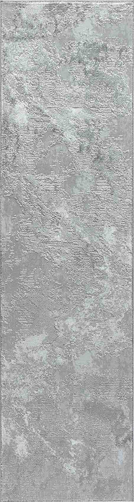 Serenity Sprayed Grunge Grey Rug Runner