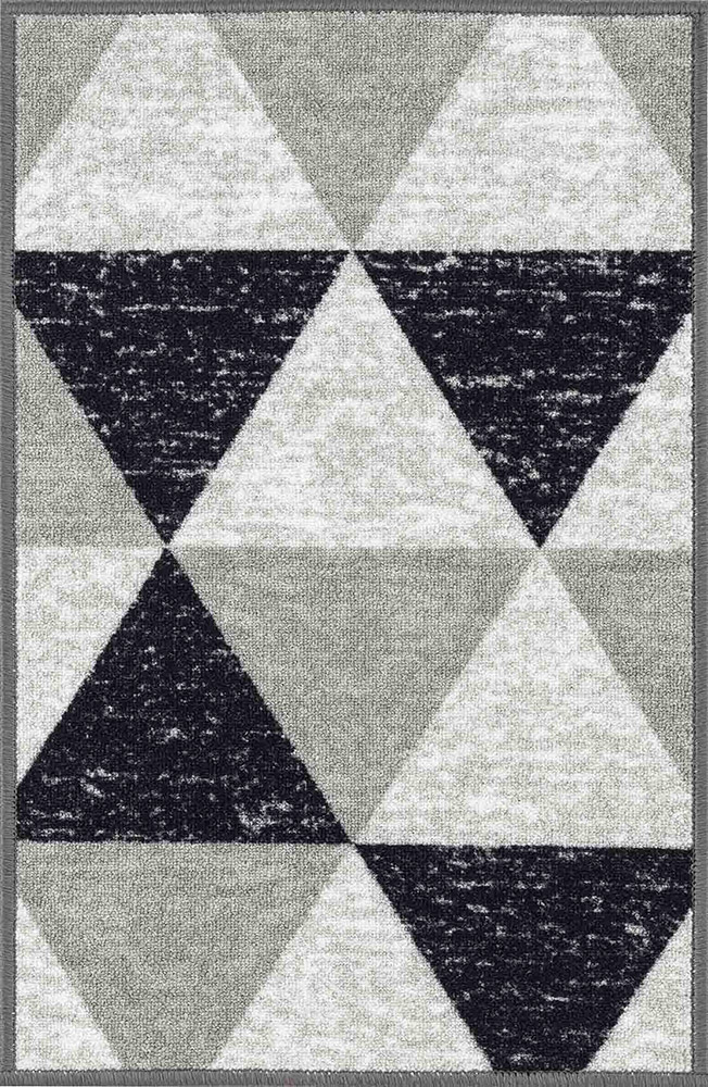 Havana Triangle Washable Grey Doormat