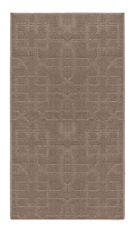 Ivy Cubed Trellis Washable Beige Doormat