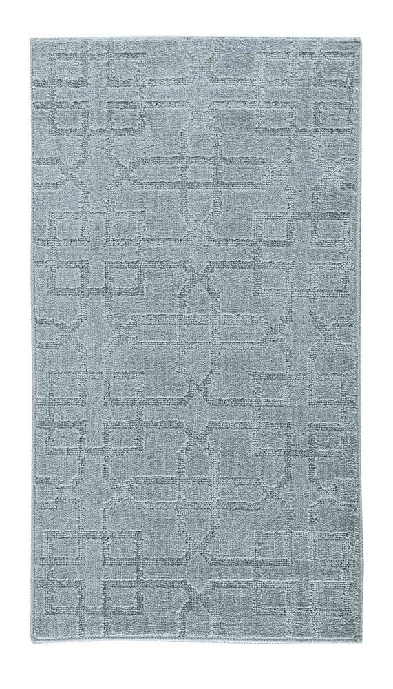 Ivy Cubed Trellis Washable Silver Doormat
