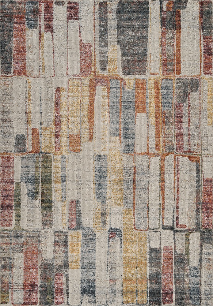 Aress Slate Washable Multi Rug