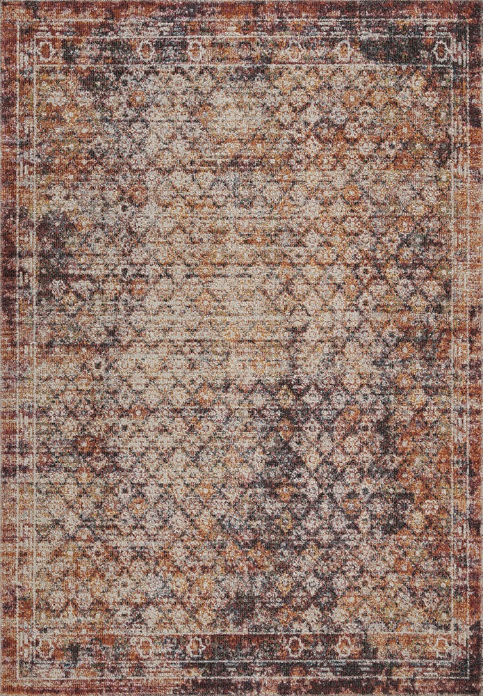 Aress Lattice Washable Multi Rug