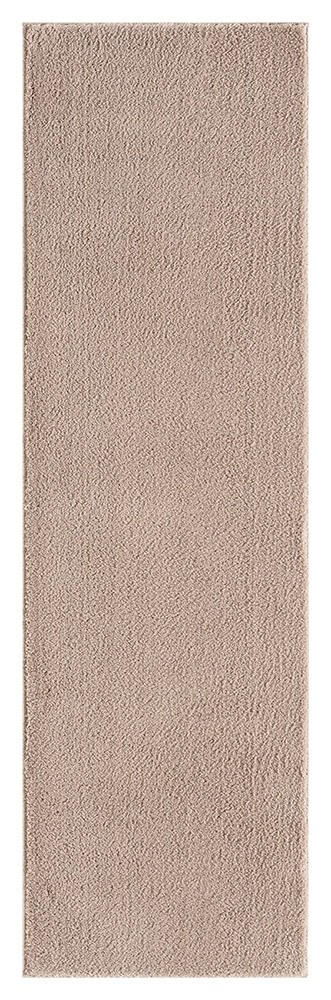 Comfy Plain Washable Dark Beige Rug Runner