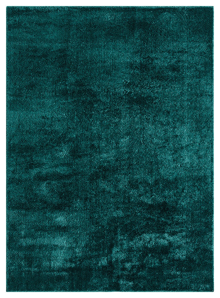 Comfy Plain Washable Emerald Rug