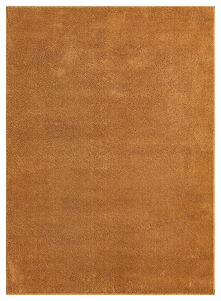 Comfy Plain Washable Gold Rug