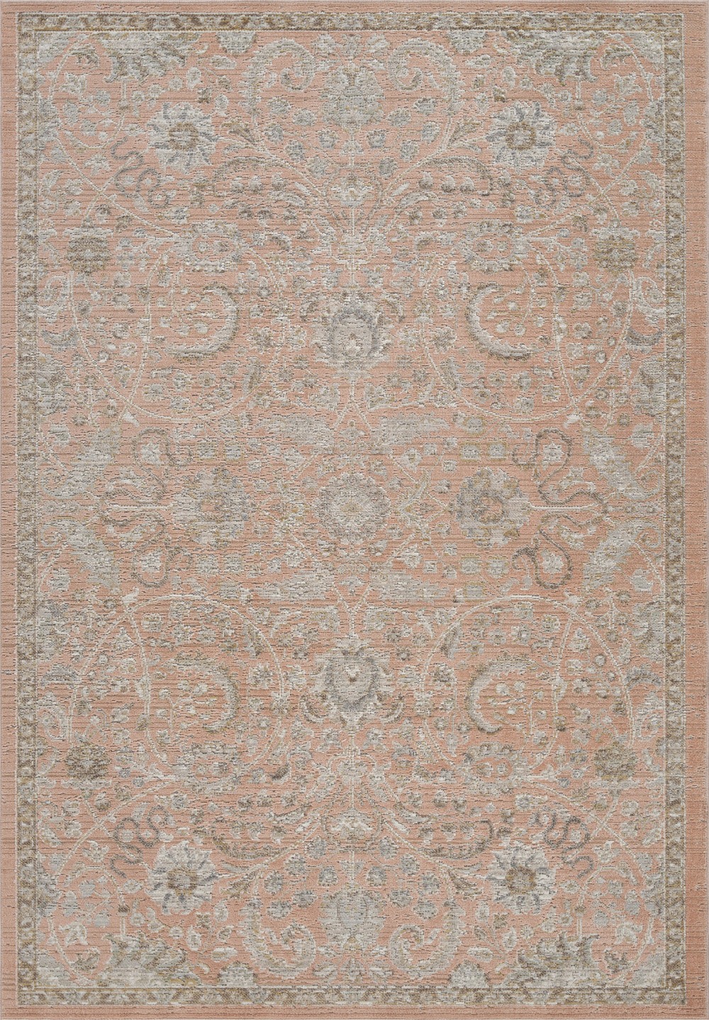 Maia Blossom Washable Coral Rug