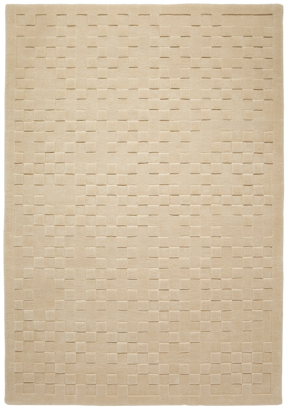 Priory PRI102 Beige Wool Rug by Concept Looms x Sarah Gare