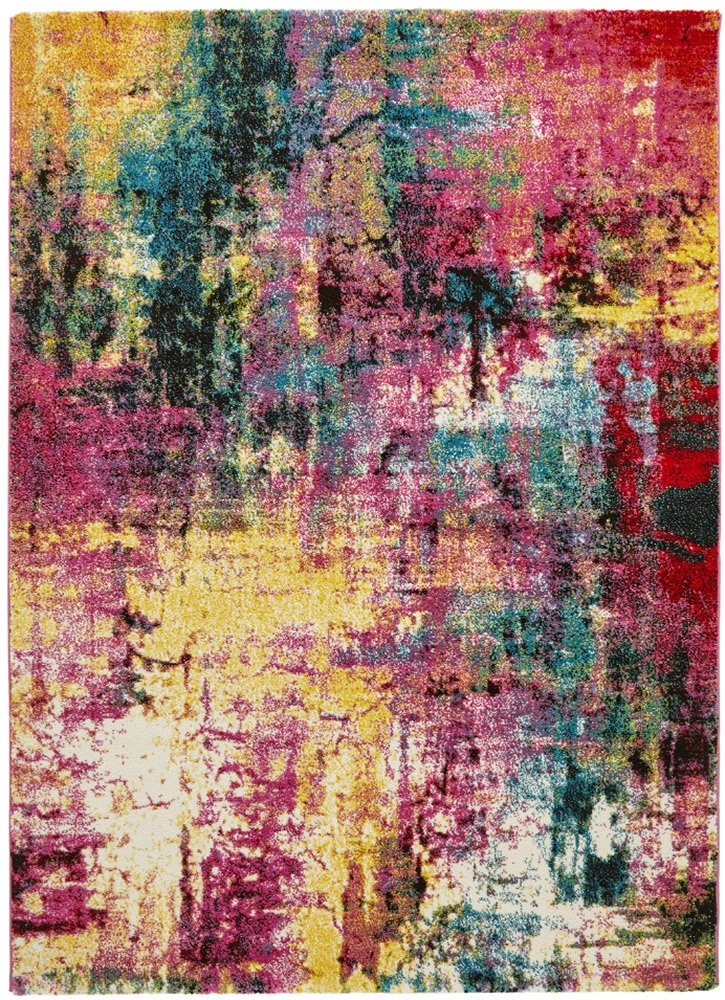 Art 101 Abstract Multi Rug by Concept Looms