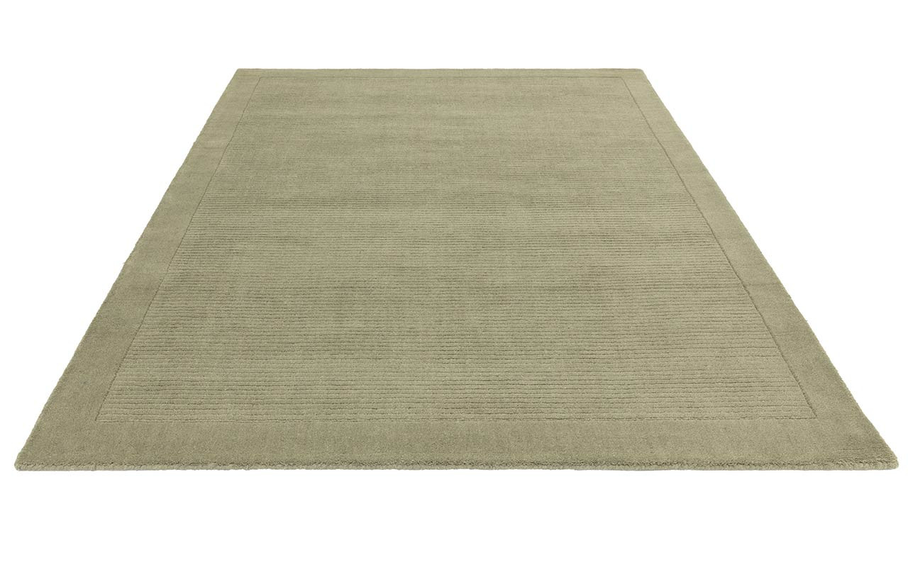 On Sale York Sage Green Colour Plain Wool Tufted Rug 160x230cm