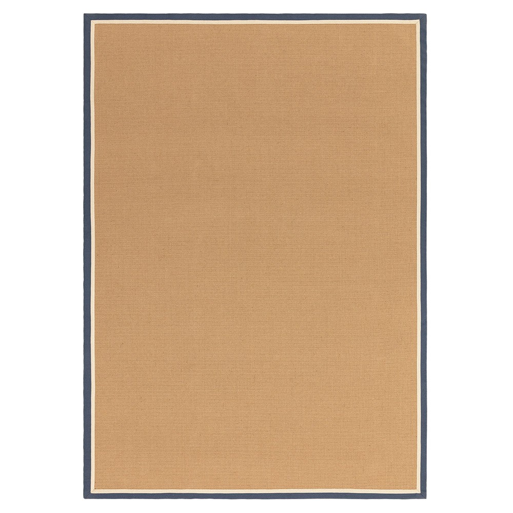 Bordo Boucle Blue Cream Jute Rug
