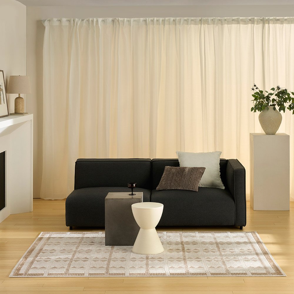 Nordic NRC06 Taupe Geometric Rug