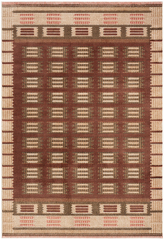 Nordic NRC16 Rust Geometric Rug